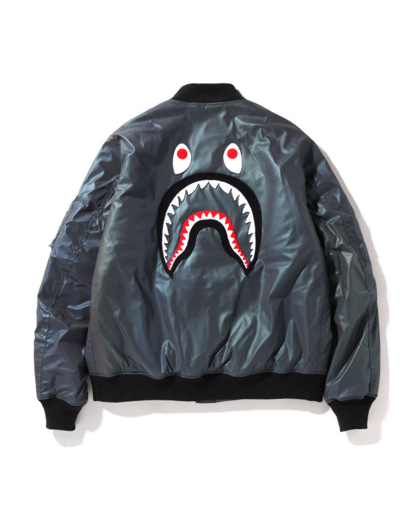 Vestes Bape Aurora Shark Loose Fit MA-1 Noir Homme | VQV-19278185