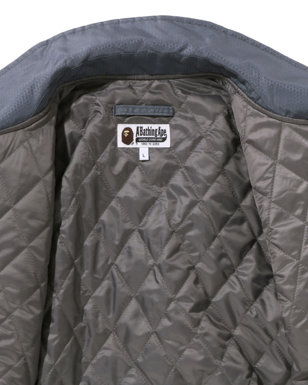 Vestes Bape Honeycomb Ripstop Bomber Grise Homme | QIS-21316994