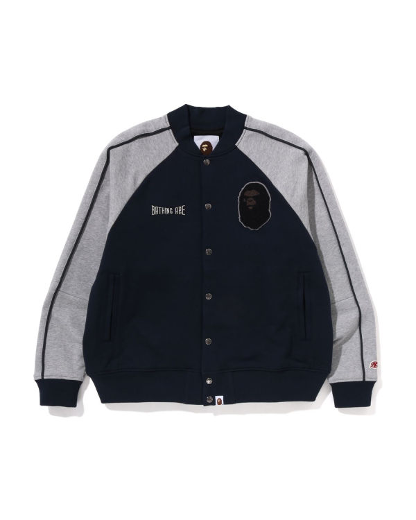 Vestes Bape Sweat Varsity Bleu Marine Bleu Homme | XJZ-36413852