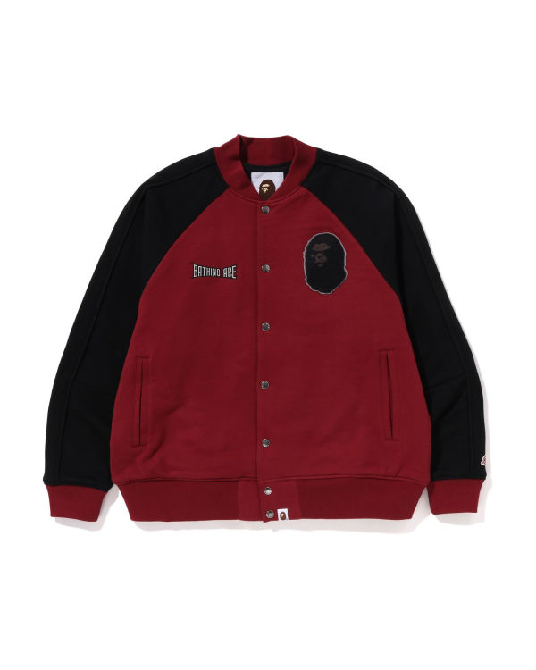 Vestes Bape Sweat Varsity Rouge Clair Homme | HZY-59540711