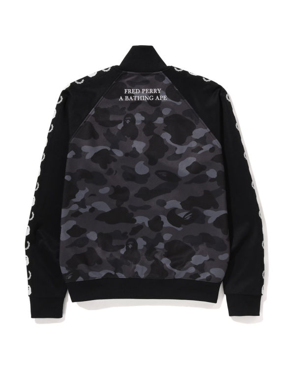 Vestes Bape X Fred Perry Color Camo Piste Noir Homme | PWZ-29305917