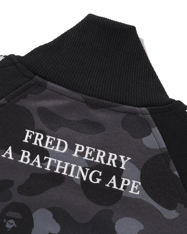 Vestes Bape X Fred Perry Color Camo Piste Noir Homme | PWZ-29305917