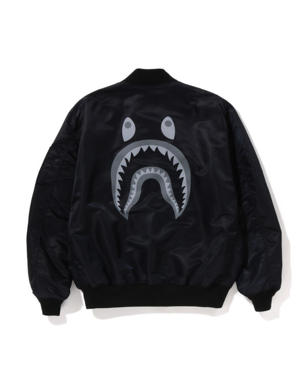 Manteaux Bape Shark Loose Fit MA-1 Noir Homme | VDT-62237245