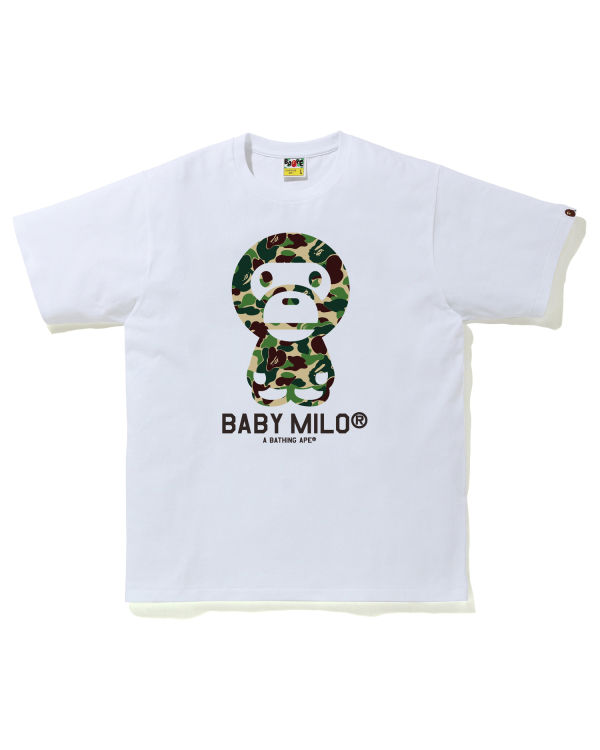 T Shirts Bape ABC Camo Milo Vert Homme | TBJ-68248696