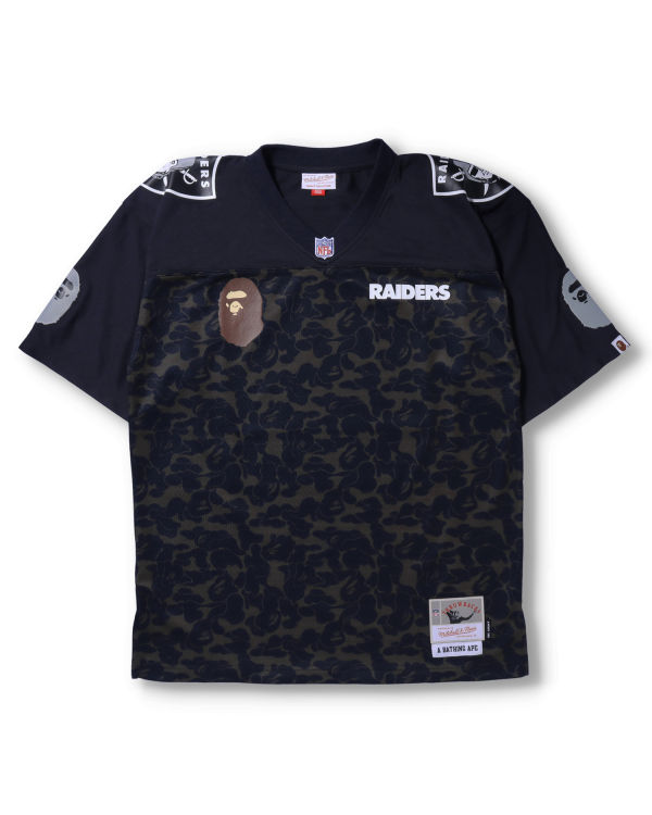 T Shirts Bape X M&N NFL Oakland Raiders Legacy Jersey Noir Homme | OFX-07481913