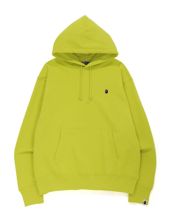 Sweat à Capuche Bape Ape Head One Point Relaxed Fit L/S Jaune Homme | QLZ-05199770