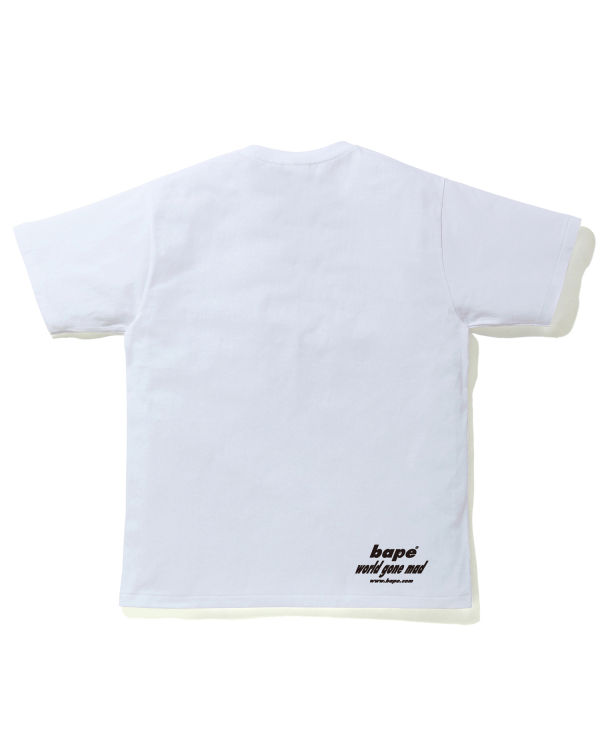 T Shirts Bape STA Camo WGM Ape Head Blanche Homme | XLM-15486060