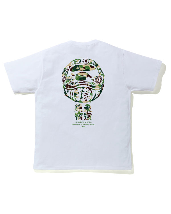 T Shirts Bape ABC Camo Daruma Vert Homme | DWW-12651968