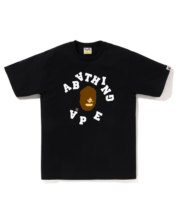 T Shirts Bape Broken College Noir Homme | VNG-49675277