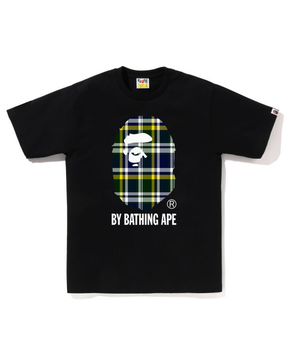 T Shirts Bape Check By Bathing Ape Noir Homme | DZI-10661615