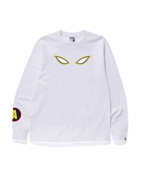 T Shirts Bape Shadow L/S Blanche Homme | BYC-89472108