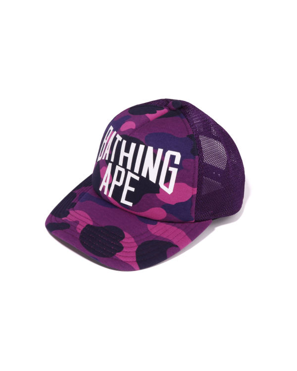 Casquettes Bape Color Camo NYC Logo Mesh Violette Homme | VJC-92093072