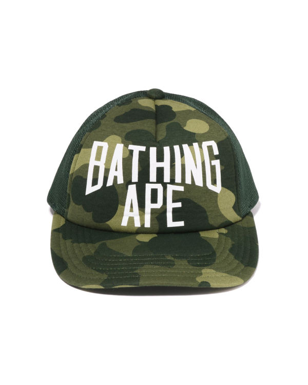 Casquettes Bape Color Camo NYC Logo Mesh Vert Homme | XQE-77316430