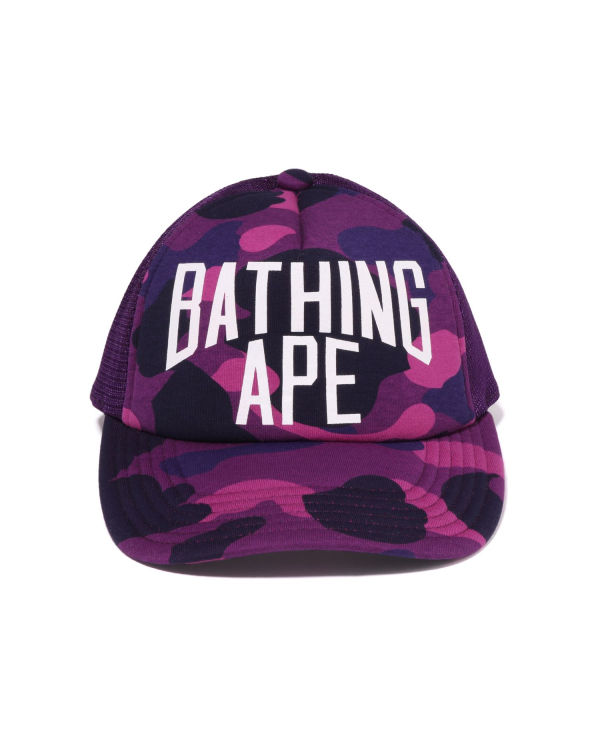 Casquettes Bape Color Camo NYC Logo Mesh Violette Homme | VJC-92093072