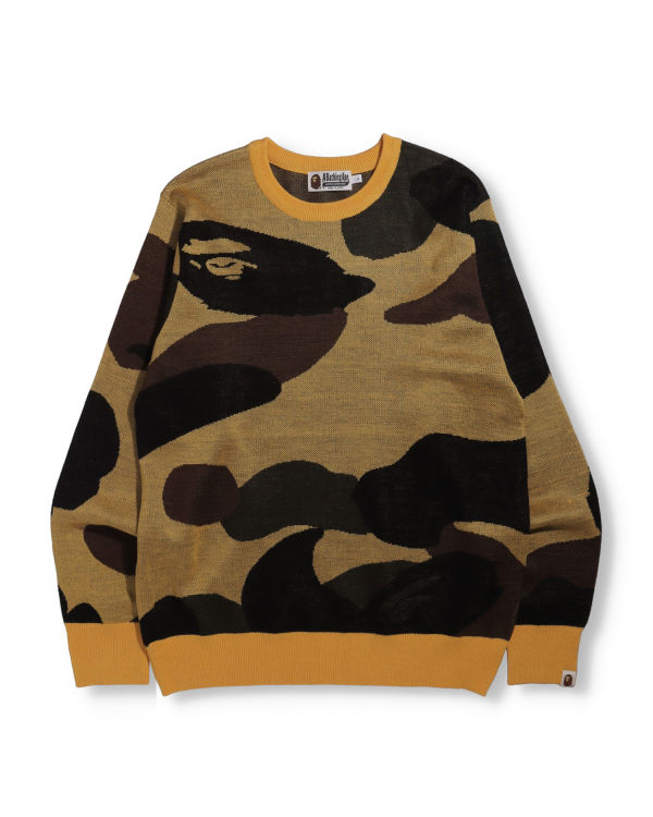 Knitwear Bape Giant 1st Camo Larges Fit Kaki Homme | MPQ-35122088