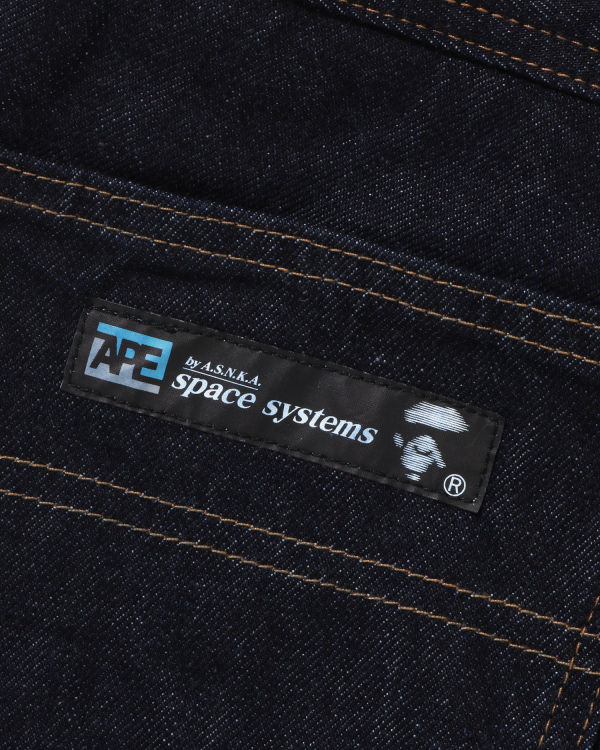 Jean Bape Double Knee Loose Fit Bleu Homme | YCM-52979037