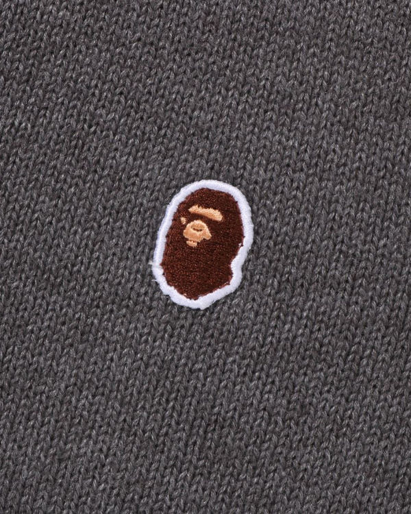 Knitwear Bape Ape Head One Point Grise Homme | ZTF-39459976