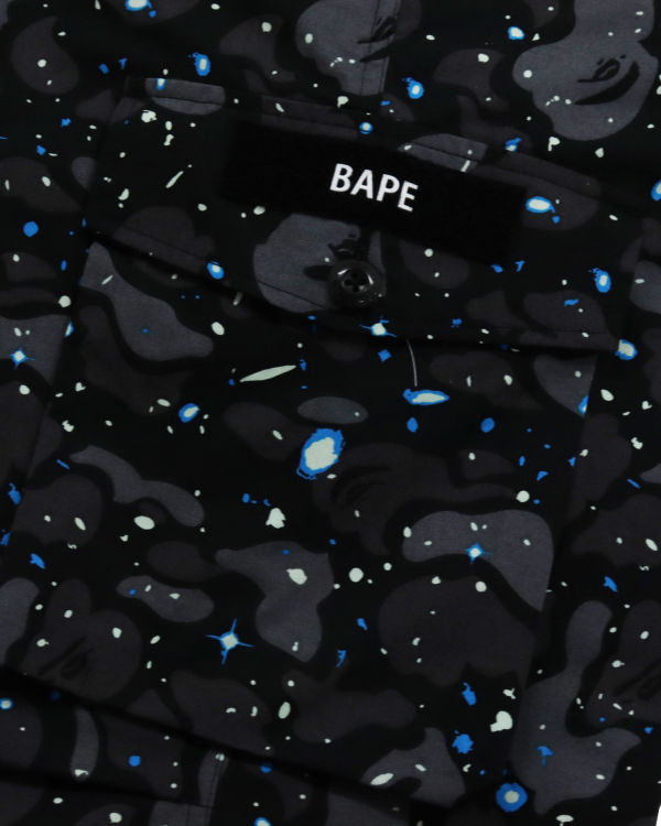 Pantalon Bape Space Camo Relaxed Fit Noir Homme | EDO-73975505