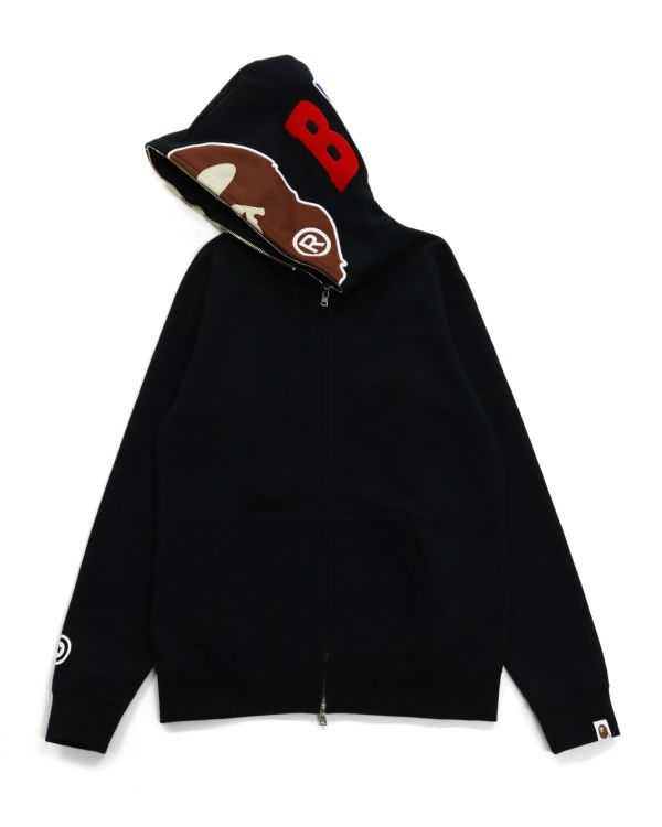 Sweat à Capuche Bape 2nd Ape Full Zip Noir Femme | KNJ-67940818