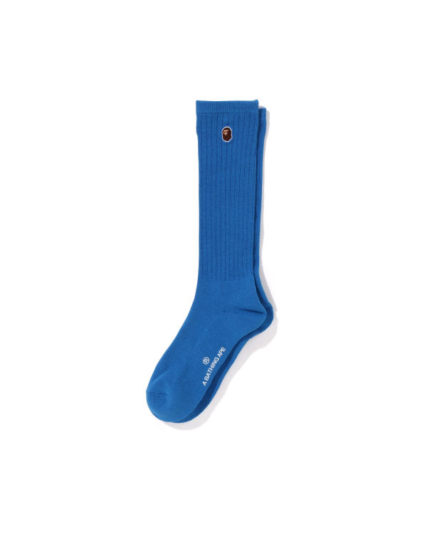 Chaussettes Bape Ape Head One Point Bleu Royal Bleu Femme | FIY-84933188