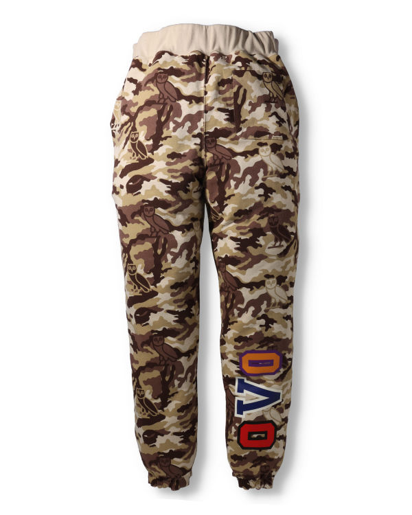 Jogging Bape X OVO Woodland Camo Shark Reversible Rouge Clair Homme | UKG-78588129