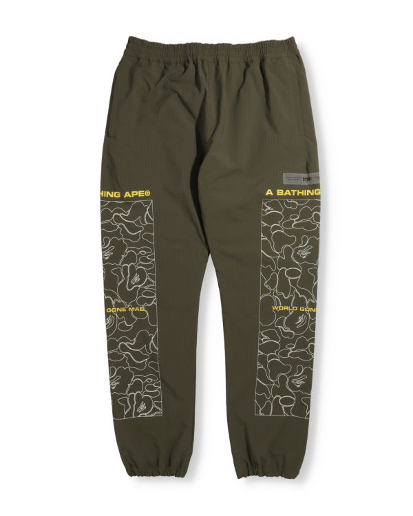 Pantalon Bape Rip Stop Piste Vert Homme | NVM-76065713