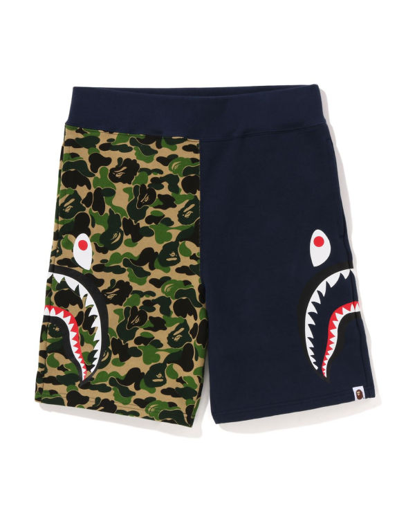 Shorts Bape ABC Camo Side Shark Vert Homme | NWJ-10391930