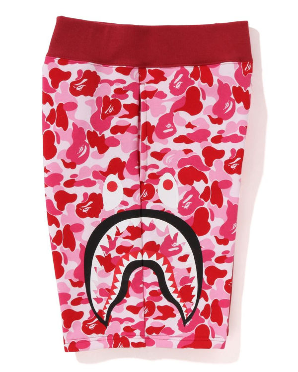 Shorts Bape ABC Camo Side Shark Rose Homme | SGK-41602600