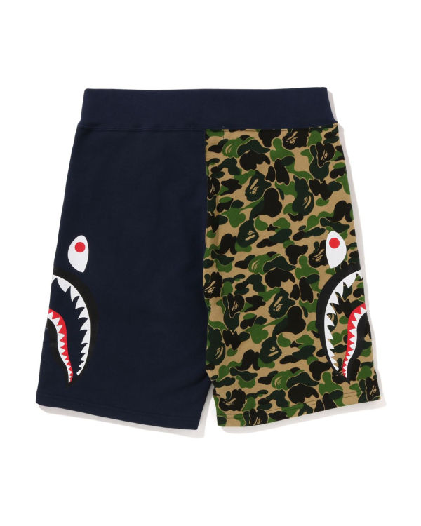 Shorts Bape ABC Camo Side Shark Vert Homme | NWJ-10391930