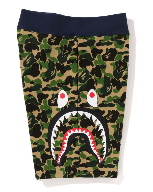 Shorts Bape ABC Camo Side Shark Vert Homme | NWJ-10391930