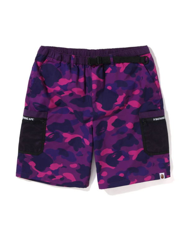 Shorts Bape Color Camo Mesh Pocket Violette Homme | IKE-38966415