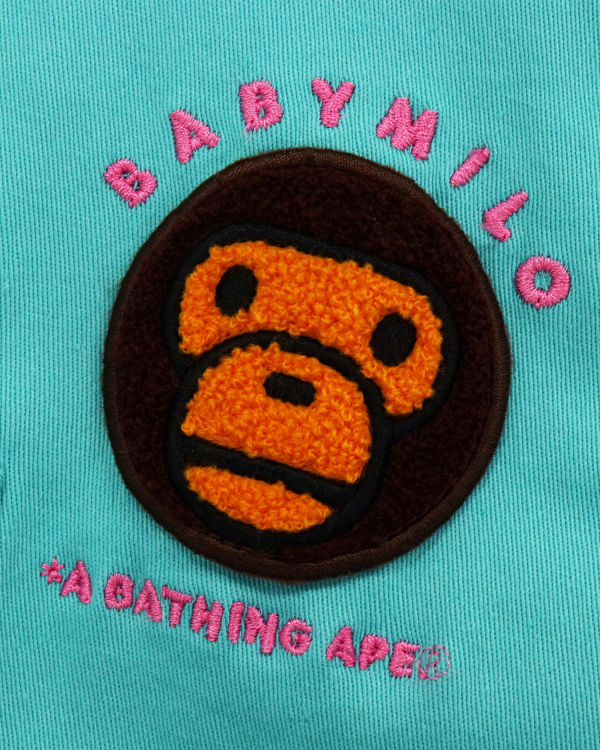 Peignoir Bape Milo Patch Vert Clair Enfant | DMA-97381802