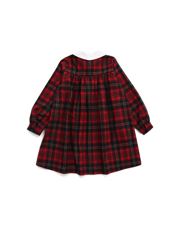 Peignoir Bape Check Ribbon Onepiece Rouge Clair Enfant | NWY-77475031