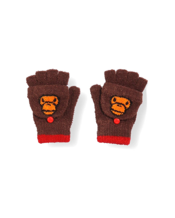 Gants Bape Milos Marron Enfant | FVS-43232552