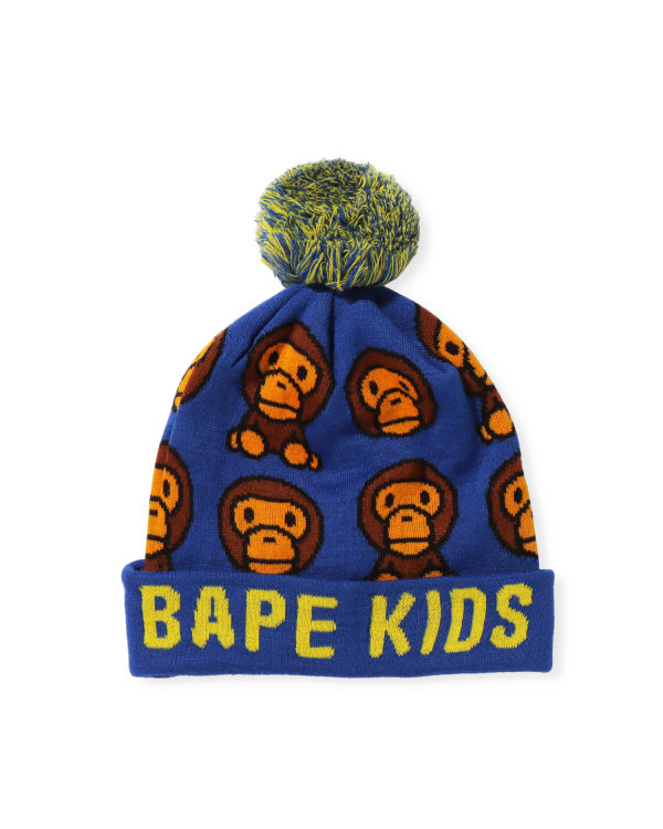 Casquettes Bape Milo Pattern Bleu Enfant | AYJ-53506845