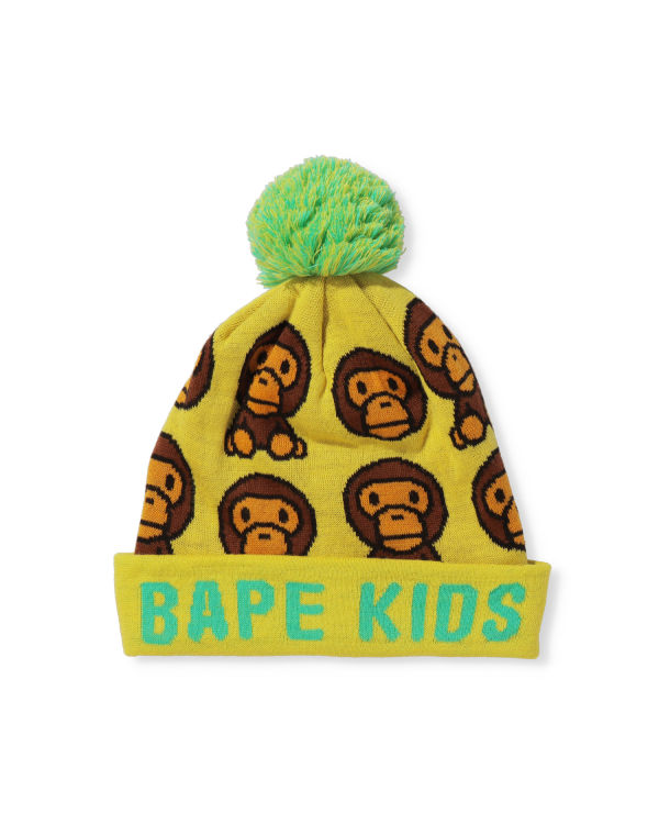 Casquettes Bape Milo Pattern Jaune Enfant | JAJ-86785251