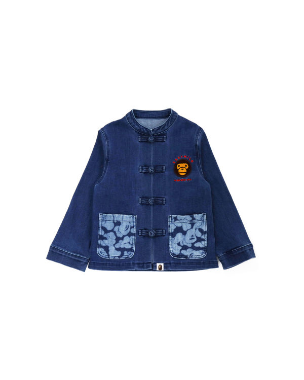 Vestes Bape Milo Patch Jersey Denim Bleu Enfant | MLR-29617270