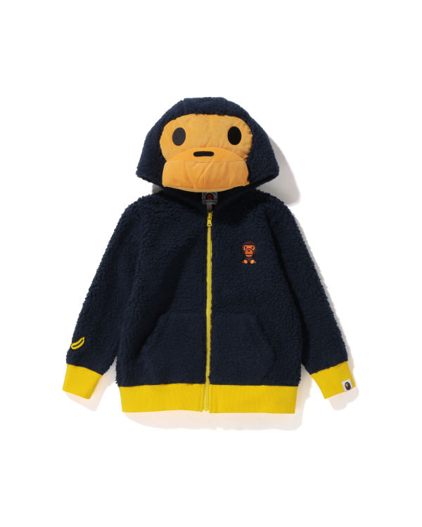 Vestes Bape Milo Boa Plush Bleu Enfant | BIR-11640421