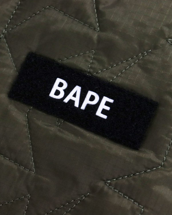 Vestes Bape Multi Patch STA Matelassé Vert Enfant | CAO-49908785