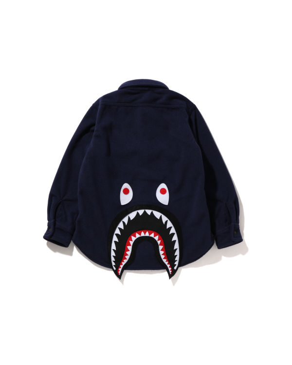 Vestes Bape Shark Patch Bleu Enfant | SXL-70798688