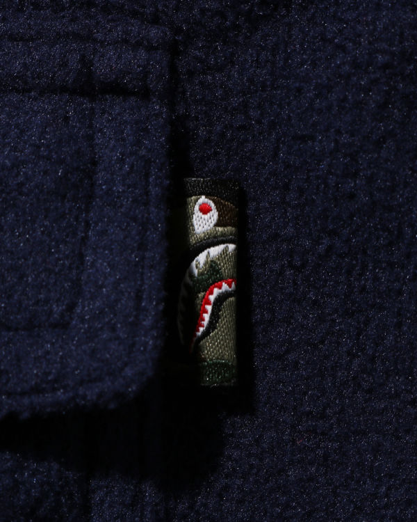 Vestes Bape Shark Patch Bleu Enfant | SXL-70798688