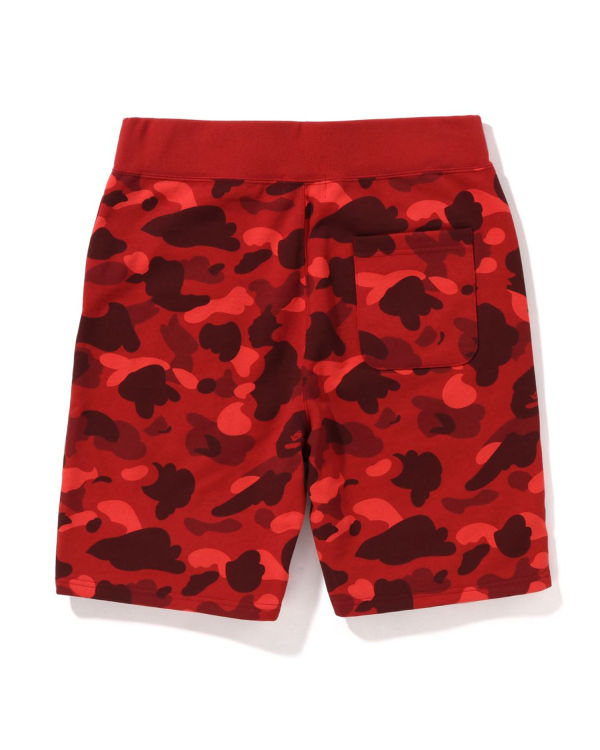 Shorts Bape Color Camo Rouge Clair Homme | JRI-09861952