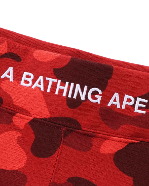 Shorts Bape Color Camo Rouge Clair Homme | JRI-09861952