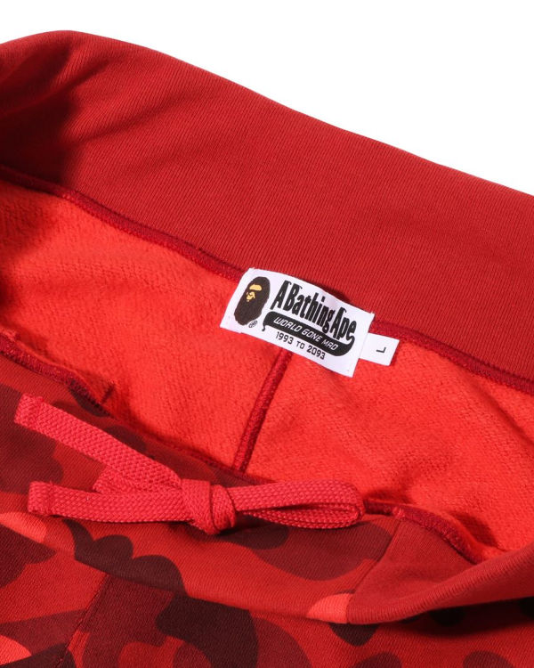 Shorts Bape Color Camo Rouge Clair Homme | JRI-09861952