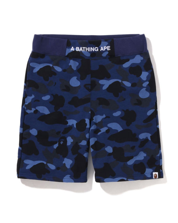 Shorts Bape Color Camo Bleu Homme | ADL-92665150