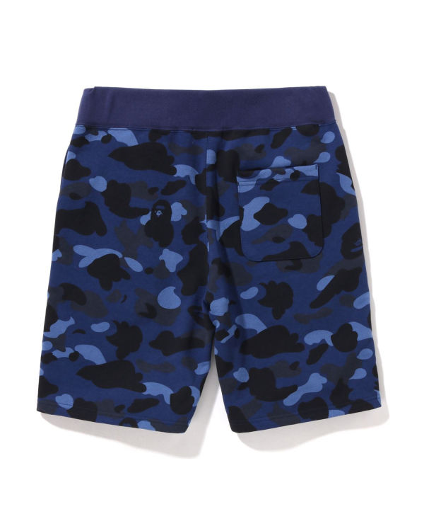 Shorts Bape Color Camo Bleu Homme | ADL-92665150