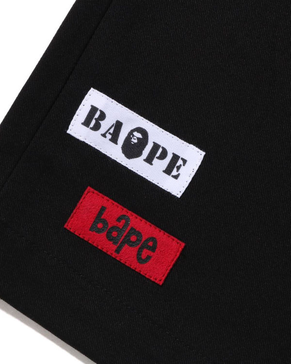 Shorts Bape Multi Motif Cuir Pocket Chino Noir Homme | ABU-17437108