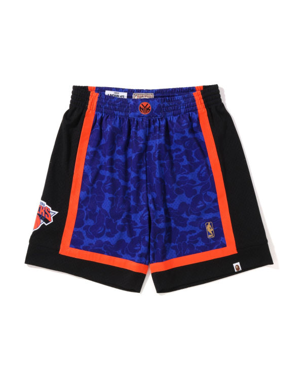 Shorts Bape X M&N New York Knicks Jersey Bleu Homme | LAZ-05806128