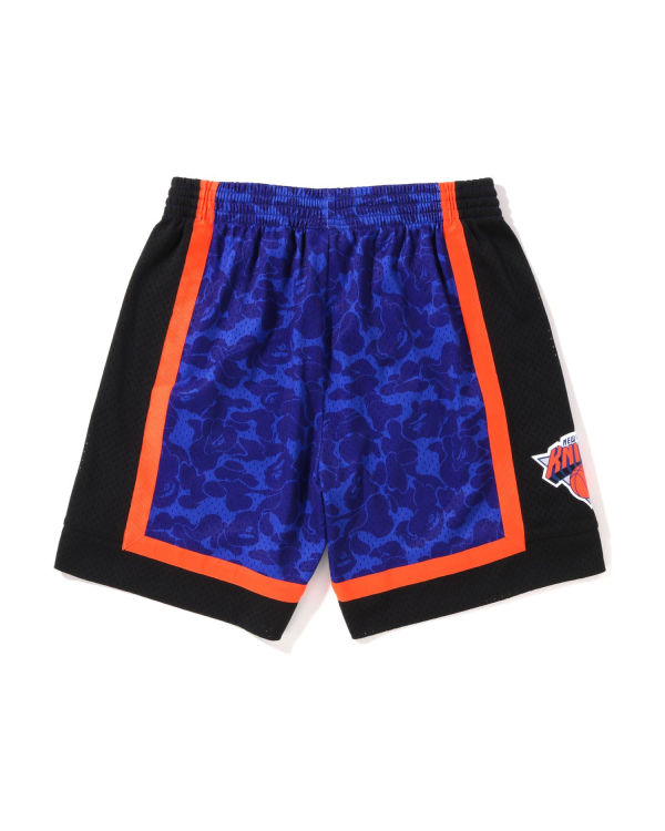 Shorts Bape X M&N New York Knicks Jersey Bleu Homme | LAZ-05806128