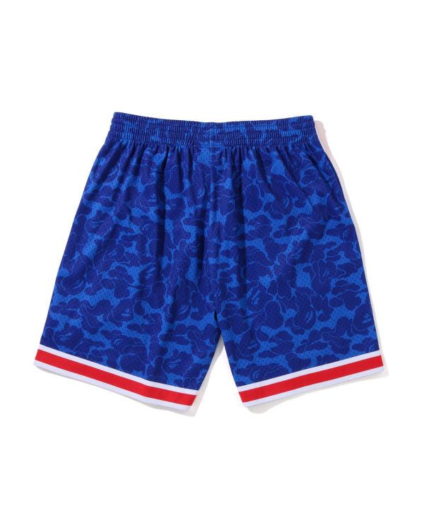 Shorts Bape X M&N Brooklyn Nets Jersey Bleu Homme | TQS-74456642